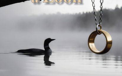 Sign of a Loon by M. Betsy Smith front cover. A loon on a pond, and a wedding ring hanging from a chain